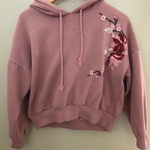Pink Floral Sweatshirt